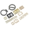 Ετικέτες Eco ISO9001 πορτοφολιών μετάλλων συνήθειας κραμάτων ψευδάργυρου για τις τσάντες