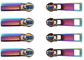 Το διακοσμητικό φερμουάρ ουράνιων τόξων φερμουάρ μετάλλων Alalamu ISO9001 τραβά πολύχρωμο