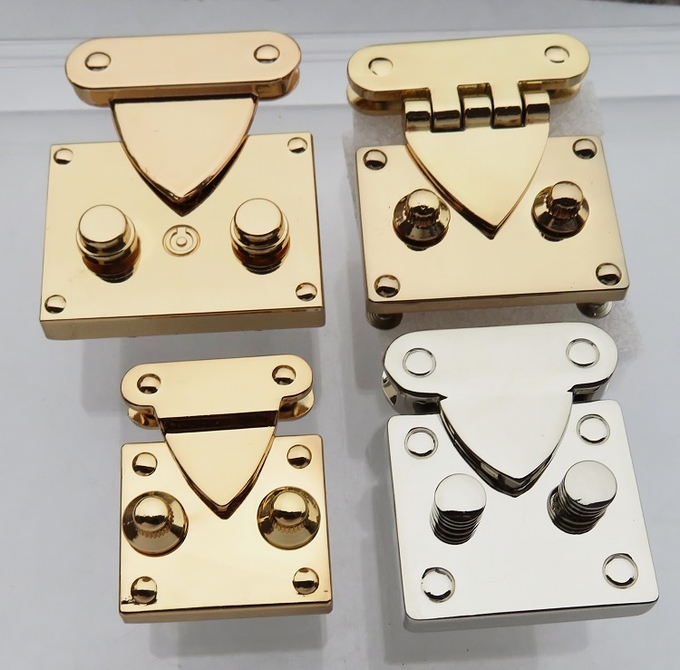 Υλικό Dustproof L8cm 4 πορτοφολιών κλειδαριών συστροφής τσαντών μετάλλων διακοσμήσεων