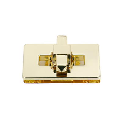 Φωτεινή χρυσή τσάντα Twist Lock Μεταλλική κλειδαριά για πορτοφόλι τσάντας