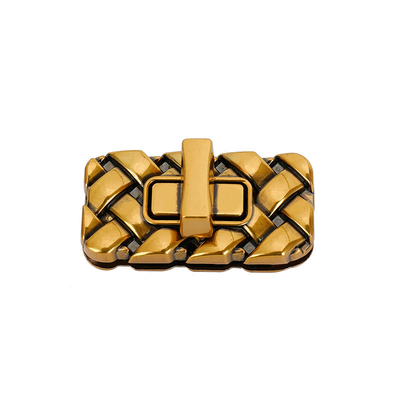 Ορθογώνια υφασμένη τσάντα τσάντας μεταλλική στριφτή κλειδαριά Χρυσή κλειδαριά τσάντα τσάντας