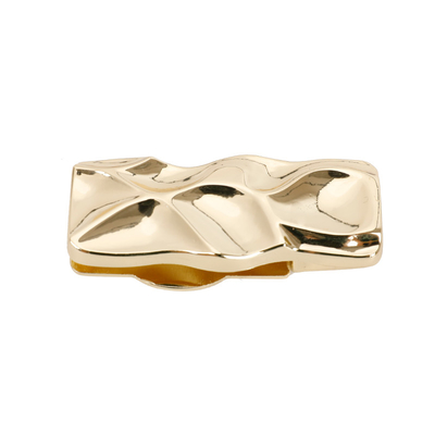 Ανοιχτό χρυσό σχήμα κυμάτων Κλειδαριά τσάντας Εξοπλισμός κλειδαριάς τσάντας