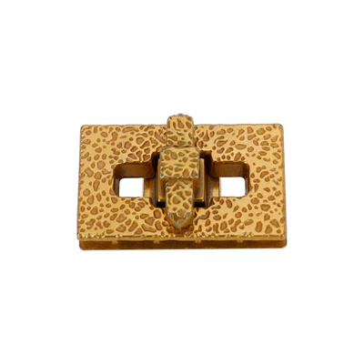 Διαβρωτική διακόσμηση Twist Κλειδαριά τσάντας Hardware Ματ χρυσή επιφάνεια