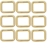 Η τσάντα μετάλλων χτυπά Webbing πορπών δαχτυλιδιών ορθογωνίων υλικού το λεπτό διαγραμμιστή βρόχων λουριών