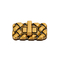 Ορθογώνια υφασμένη τσάντα τσάντας μεταλλική στριφτή κλειδαριά Χρυσή κλειδαριά τσάντα τσάντας