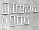 Alalamu βαρέων καθηκόντων μετάλλων πόρπη διαγραμμιστών φωτογραφικών διαφανειών δαχτυλιδιών ενάντια στη φθορά ορθογώνια